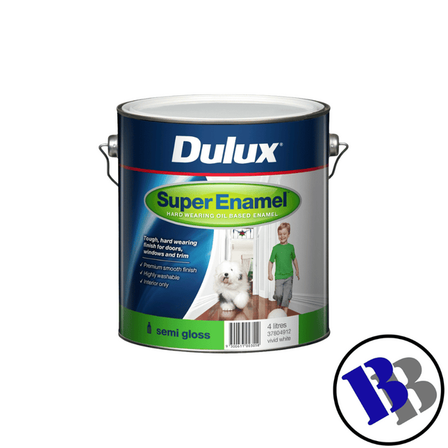 Dulux Professional Ext/Int Semigloss White 4L - Substitute if sold out "PICKUP FROM BLUEBIRD LUMBER & HARDWARE"