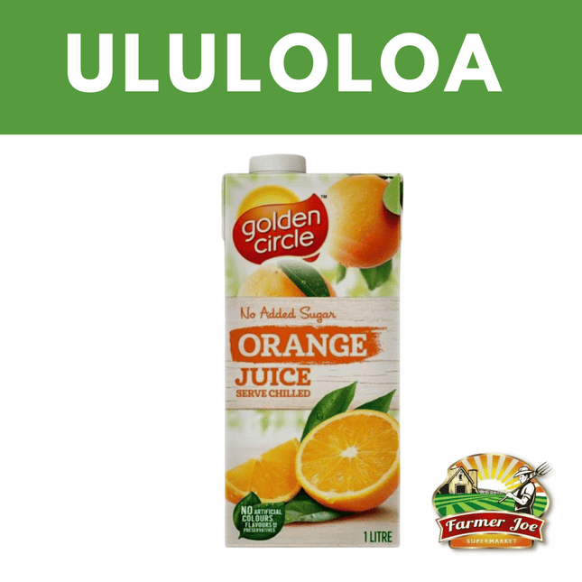 Golden Circle Juice Orange 1ltr "PICKUP FROM FARMER JOE SUPERMARKET ULULOLOA ONLY"