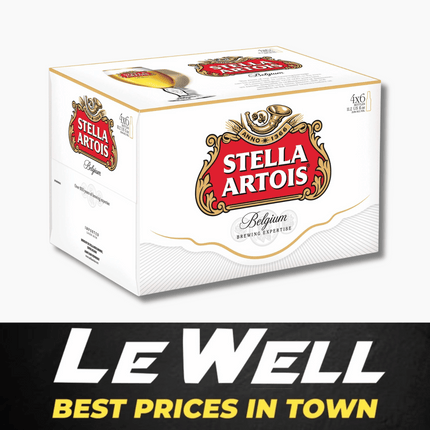 STELLA ARTOIS 24PCK (PICK UP FROM LE WELL COMPANY SAVALALO ONLY)
