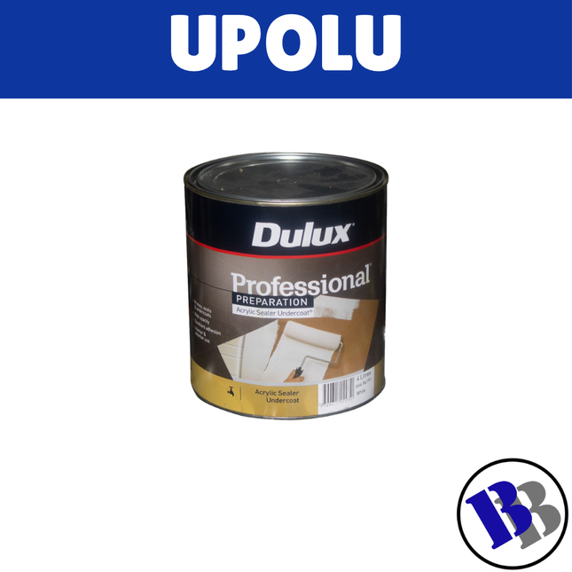 Dulux Professional Paint Acrylic Undercoat Sealer White 4L - "PICKUP FROM BLUEBIRD LUMBER & HARDWARE UPOLU ONLY"