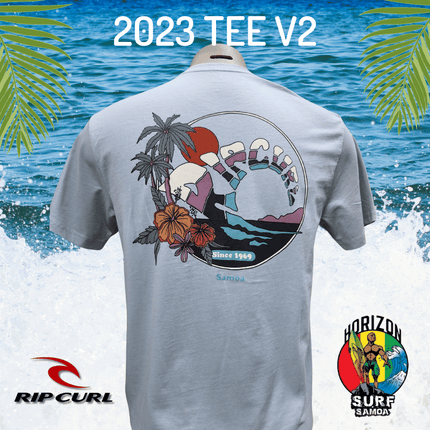 2023 Rip Curl Samoa Destination Tee - V2 Grey - Samoamarket.com