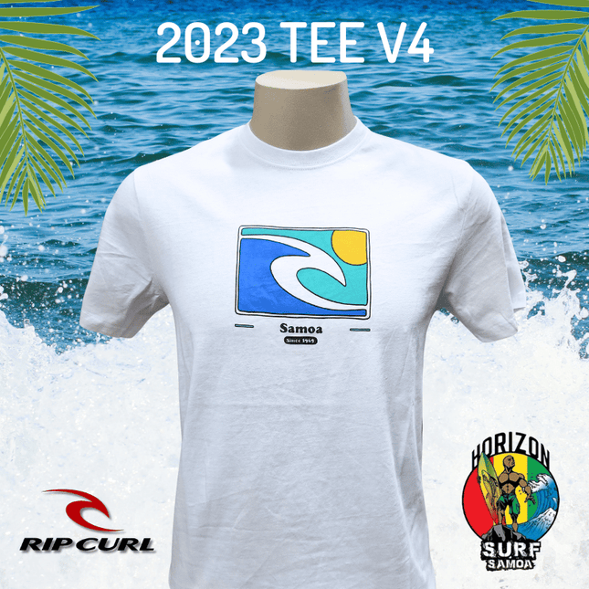 2023 Rip Curl Samoa Destination Tee - V4 White [Front design only] - Samoamarket.com