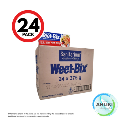 Sanitarium Weet Bix 24PACK x 375g "PICKUP FROM AH LIKI WHOLESALE"