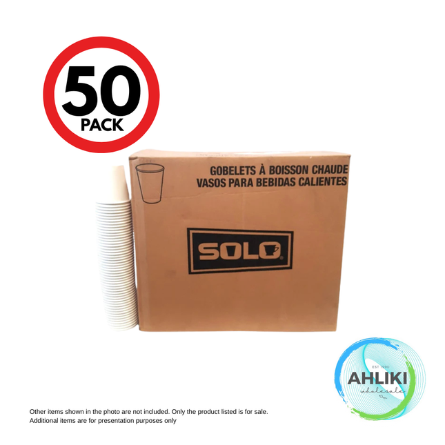 Solo White SSP Paper Hot Drink Cup 10oz x 20 x 50pcs 410W/20520 [SOLD OUT] "PICKUP FROM AH LIKI WHOLESALE"