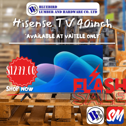 Hisense Smart TV 40inch - Substitute if sold out "PICKUP FROM BLUEBIRD LUMBER & HARDWARE VAITELE ONLY"