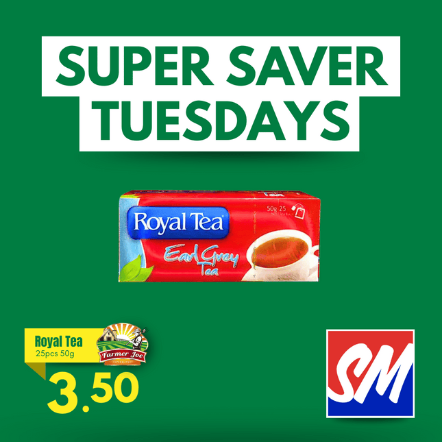 SUPER SAVER TUESDAYS! Royal Tea 2pcs 50g "PICKUP FROM FARMER JOE SUPERMARKET VAITELE ONLY"