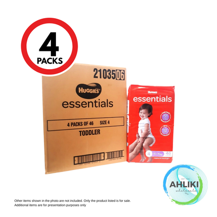 Huggies Nappy Essential Toddler Size4 46 By 4 (21035) "PICKUP FROM AH LIKI WHOLESALE"