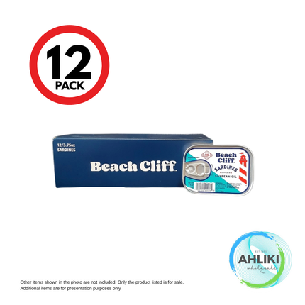 Beach Cliff Oil Sardines 106g 12PACK "PICKUP FROM AH LIKI WHOLESALE"