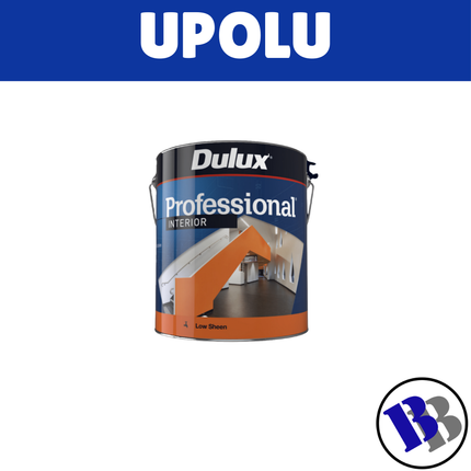 Dulux Professional Paint Acrylic Ext/Int Low Sheen White 4L - "PICKUP FROM BLUEBIRD LUMBER & HARDWARE UPOLU ONLY"