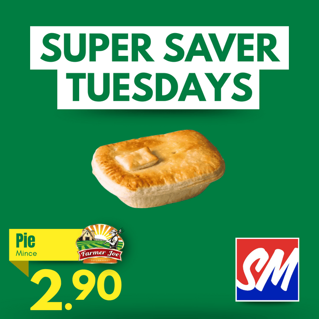 SUPER SAVER TUESDAYS! Mince Pie "PICKUP FROM FARMER JOE SUPERMARKET VAITELE ONLY"