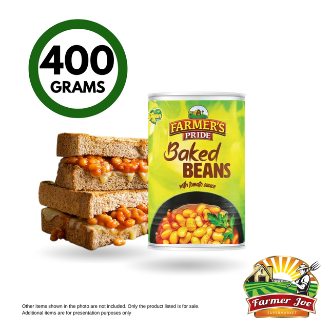 Farmers Pride Baked Beans 400g "PICKUP FROM FARMER JOE SUPERMARKET VAITELE ONLY"