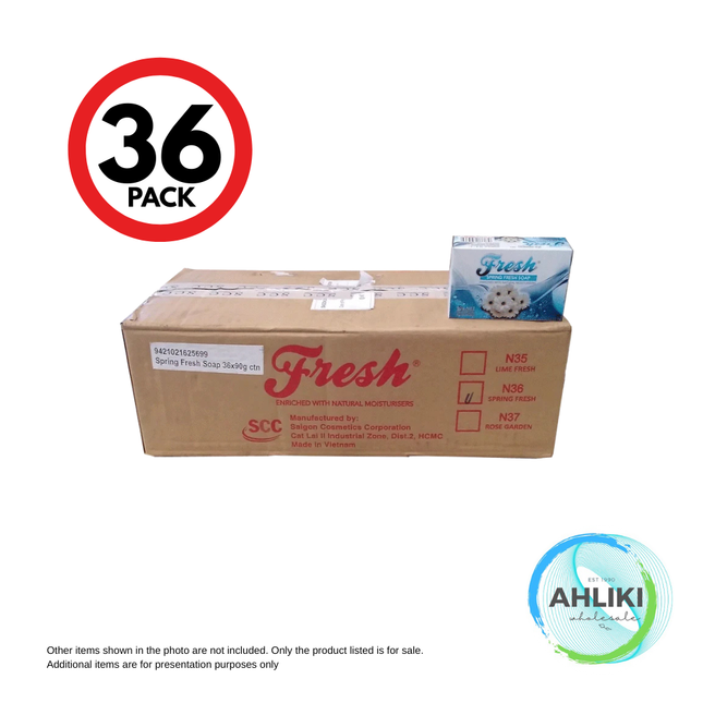 Spring Fresh Soap 36PACK x 90g "PICKUP FROM AH LIKI WHOLESALE"
