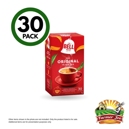 Bell Tea Original - 30 Tea Bags "PICKUP FROM FARMER JOE SUPERMARKET VAITELE ONLY"