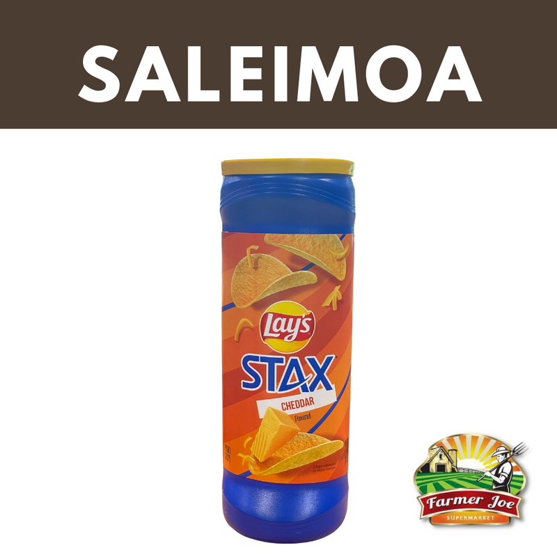 Lays stax Cheddar 155.9G/5.75oz "PICKUP FROM FARMER JOE SUPERMARKET SALEIMOA ONLY"