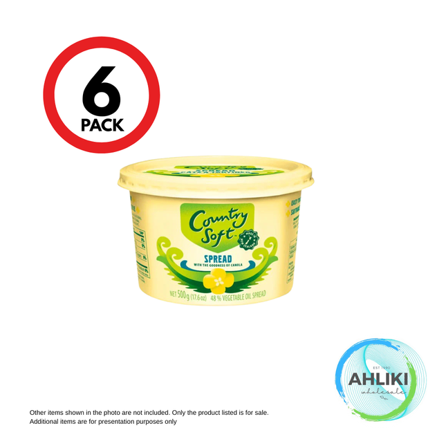 Anchor Country Soft Margarine 500g 6PACK (41205) "PICKUP FROM AH LIKI WHOLESALE"