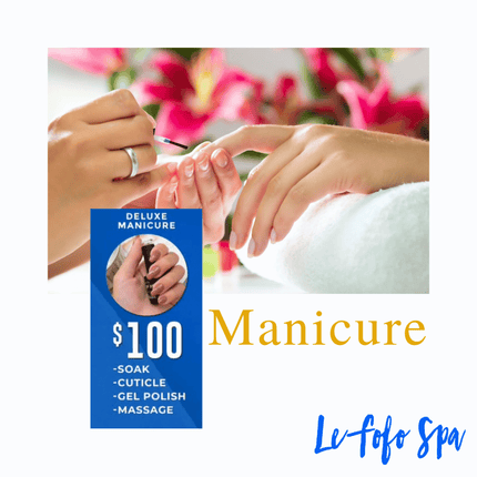 Deluxe Manicure "PICKUP FROM LE FOFO SPA at FUGALEI"