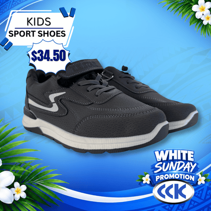Kids Sport Shoes (TK Star Black) "PICKUP AT CCK CLOTHING STORE SALEUFI, VAITELE or SALELOLOGA"