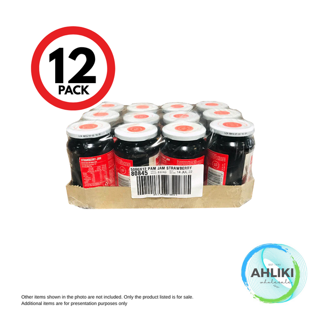 Pams Jams Siamu Assorted Flavours 500g 12PACK [SORRY, SOLD OUT] "PICKUP FROM AH LIKI WHOLESALE"