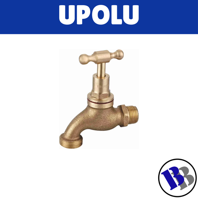 Garden Hose Tap Threaded Male 20mm [3/4] Brass - "PICK UP AT BLUEBIRD LUMBER  HARDWARE UPOLU ONLY"