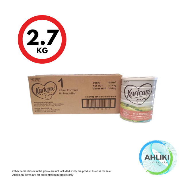 Karicare Stage 1 Infant Formula 0-6 Months (240524) [SORRY, SOLD OUT] "PICKUP FROM AH LIKI WHOLESALE"