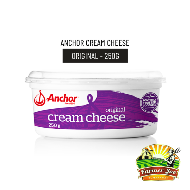 Anchor Cream Cheese 250g - "PICKUP FROM FARMER JOE SUPERMARKET UPOLU ONLY"