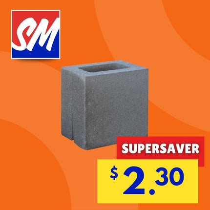 Concrete Block Half 150mm (6) - "PICKUP FROM BLUEBIRD LUMBER & HARDWARE UPOLU ONLY"