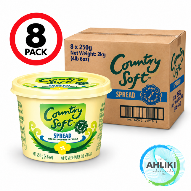 Anchor Country Soft Spread 250g x 8PACK (41200) [NOT AVAIL AT SALELOLOGA] "PICKUP FROM AH LIKI WHOLESALE"