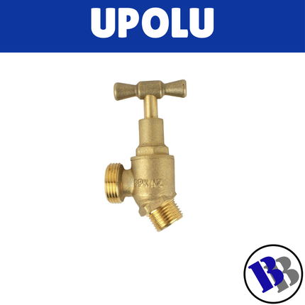 Hose Tap Male 15mm Brass Ten - "PICK UP AT BLUEBIRD LUMBER  HARDWARE UPOLU ONLY"