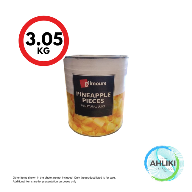 Gilmours Pineapple Pieces A10 [NOT AVAIL AT HQ] "PICKUP FROM AH LIKI WHOLESALE"