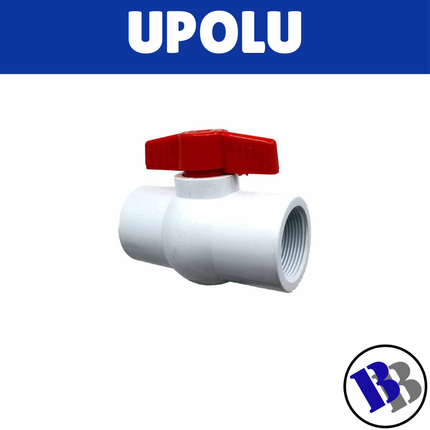 Ball Valve PVC Pressure Female White 15mm [1/2] ERA - "PICK UP AT BLUEBIRD LUMBER  HARDWARE UPOLU ONLY"