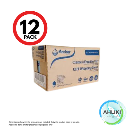 Anchor Whipping Cream 12PACK x 1LITRE "PICKUP FROM AH LIKI WHOLESALE"