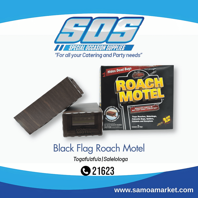 Black Flag Roach Motel 2PACK "Pick Up From S.O.S LTD, Togafuafua"