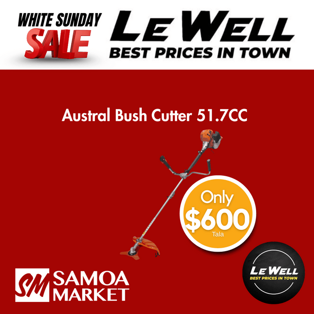 Austral Bush Cutter 51.7CC (PICK UP FROM LE WELL COMPANY SAVALALO ONLY)