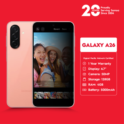 Galaxy A26 "PICK UP FROM DIGICEL SAMOA"