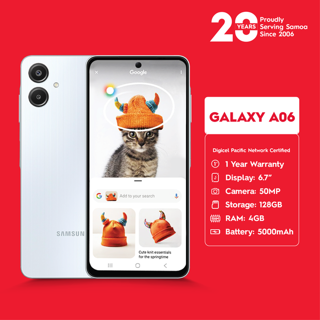 Galaxy A06 "PICK UP FROM DIGICEL SAMOA"
