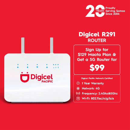 R291 A Router "PICK UP FROM DIGICEL SAMOA"