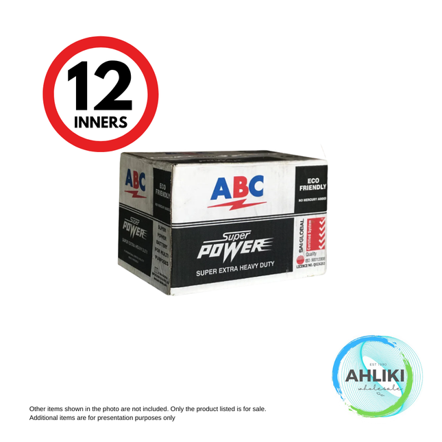 ABC Sz.D Battery 12inners x 2Dz [EACH] - 710071 [NOT AVAIL AT SALELOLOGA] "PICKUP FROM AH LIKI WHOLESALE"