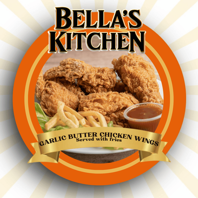 Garlic Butter Chicken Wings "PICKUP FROM BELLAS KITCHEN, TAUESE, APIA"