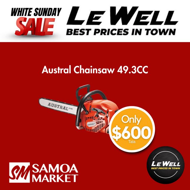Austral Chainsaw 49.3CC (PICK UP FROM LE WELL COMPANY SAVALALO ONLY)