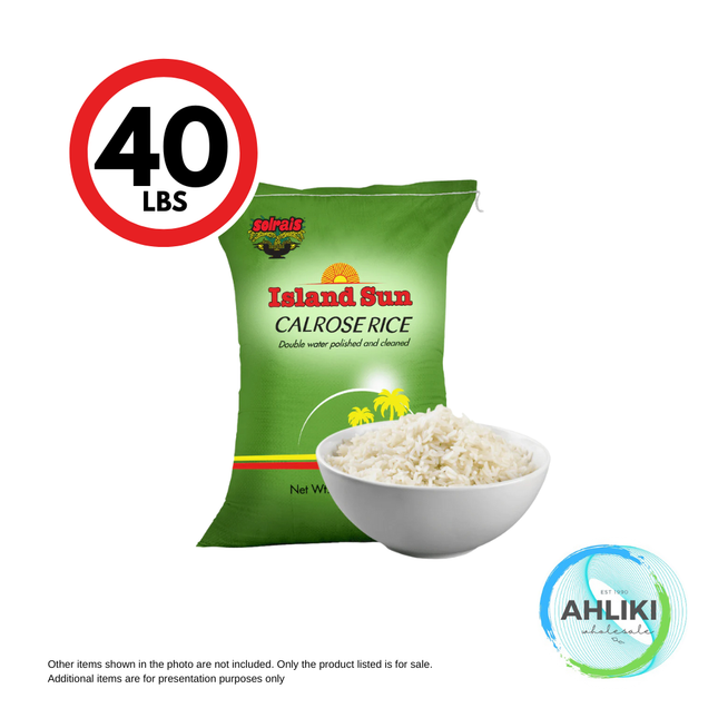 Island Sun Rice 40lb Green Bag [SOLD OUT] "PICKUP FROM AH LIKI WHOLESALE"