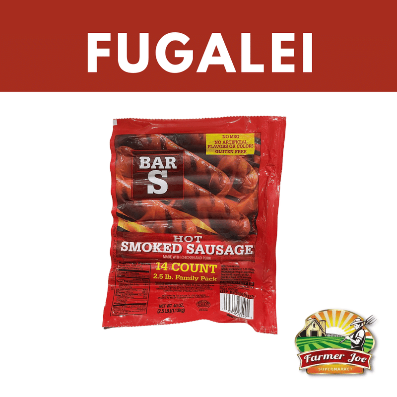 Bars Smoked Sausage 2.5lb  "PICKUP FROM FARMER JOE SUPERMARKET FUGALEI ONLY"