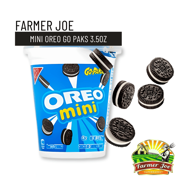 MINI Oreo Go Paks 3.5oz "PICKUP FROM FARMER JOE SUPERMARKET VAITELE ONLY"