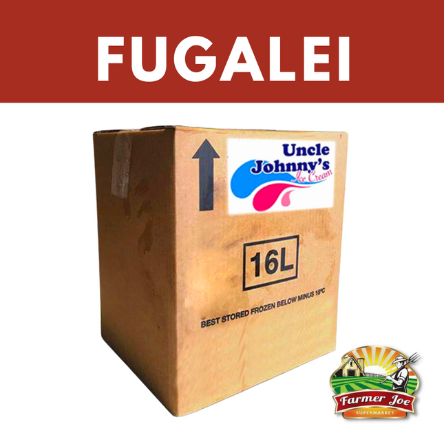 Uncle Johnnys Ice Cream 16L "PICKUP FROM FARMER JOE SUPERMARKET FUGALEI ONLY"