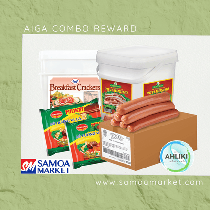 Aiga Combo [1 x Miliket 24PK, 1 x FMF 5kg, 1 x Hoffy 10lb & 1 x Povi Masima Pail 4kg] "PICKUP FROM AH LIKI WHOLESALE"