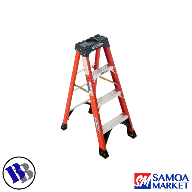 LADDER FIBERGLASS 3 Steps 136Kg 4ft - WERNER "PICKUP FROM BLUEBIRD LUMBER & HARDWARE"