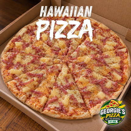 Hawaiian Pizza “PICKUP FROM GEORGIES PIZZA TAUFUSI, UPOLU”
