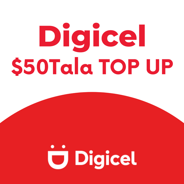 $50 Digicel Topup [PLEASE PROVIDE PHONE NUMBER SO WE CAN TRANSFER TOPUP]