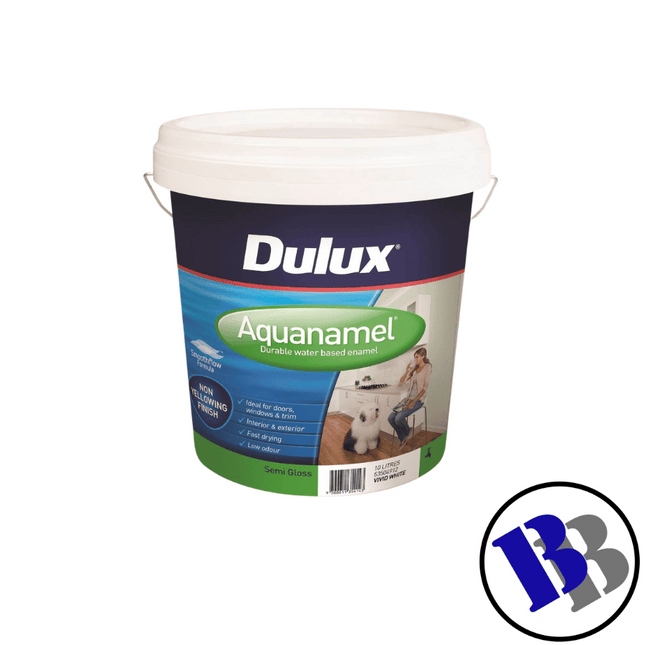 Dulux Professional Ext/Int Semigloss White 10L - Substitute if sold out "PICKUP FROM BLUEBIRD LUMBER & HARDWARE"