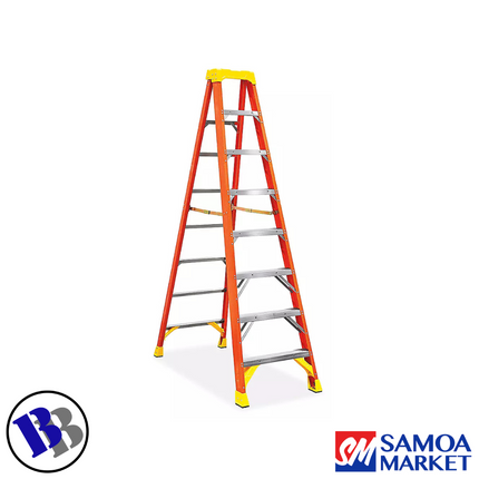 LADDER FIBERGALSS 7 Steps 8" 113Kg - WERNER "PICKUP FROM BLUEBIRD LUMBER & HARDWARE"