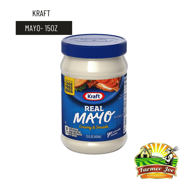 Kraft Mayonaise 15oz "PICKUP FROM FARMER JOE SUPERMARKET UPOLU ONLY"